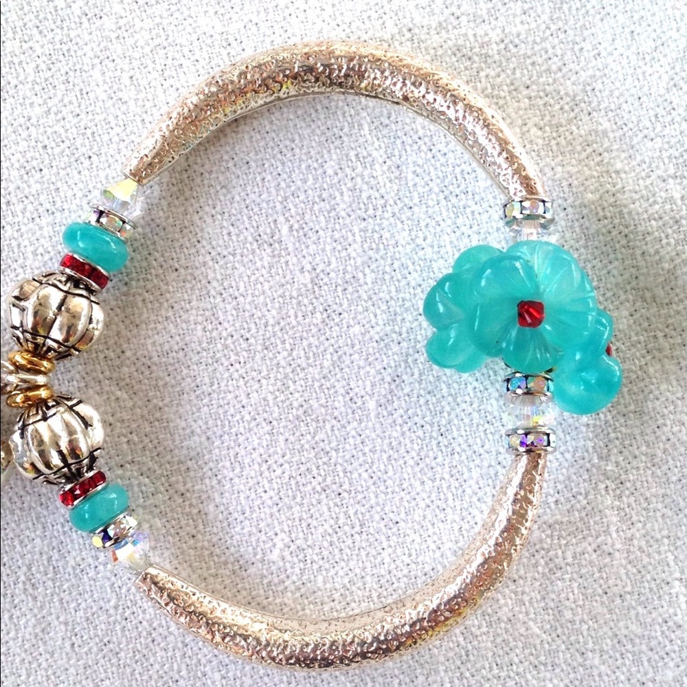 Silver stretch Charm Bracelet